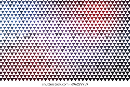Dark Blue, Red vector abstract colorful background, which consist of triangles. Pattern with colored triangles on white background.