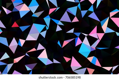 Dark Blue, Red vector abstract mosaic pattern. Brand-new colored illustration in blurry style with gradient. The elegant pattern can be used as part of a brand book.