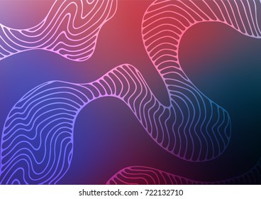 Dark Blue, Red vector abstract doodle background. Decorative shining illustration with doodles on abstract template. The elegant pattern can be used as a part of a brand book.
