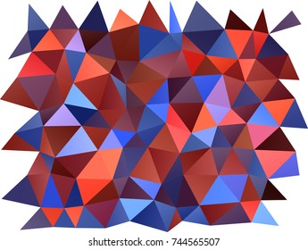 Dark Blue, Red vector abstract polygonal pattern. Brand-new colored illustration in blurry style with gradient. The template can be used as a background for cell phones.