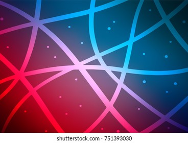 Dark Blue, Red vector abstract doodle pattern. Geometric doodle illustration in Origami style with gradient. The pattern can be used for wallpapers and coloring books.