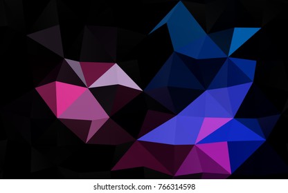 Dark Blue, Red vector abstract mosaic pattern. Shining colored illustration in a brand-new style. The polygonal design can be used for your web site.