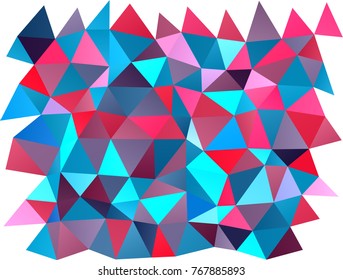 Dark Blue, Red vector abstract mosaic pattern. An elegant bright illustration with gradient. Brand-new style for your business design.