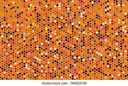 Dark Blue, Red vector abstract pattern with circles. Geometry template for your business design. Background with colored spheres.