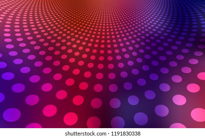 Dark Blue, Red vector backdrop with dots. Blurred bubbles on abstract background with colorful gradient. Pattern can be used for beautiful websites.