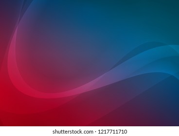 Dark Blue, Red vector backdrop with bent lines. Glitter abstract illustration with wry lines. The template for cell phone backgrounds.