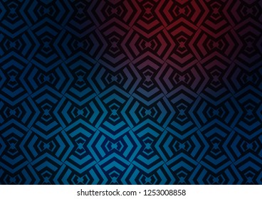 Dark Blue, Red vector backdrop with long lines. Lines on blurred abstract background with gradient. Pattern for websites, landing pages.