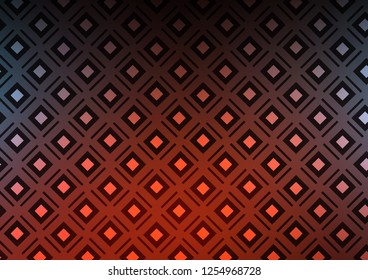 Dark Blue, Red vector backdrop with lines, cubes. Colorful illustration with lines, cubes on abstract template. Best design for your ad, poster, banner.