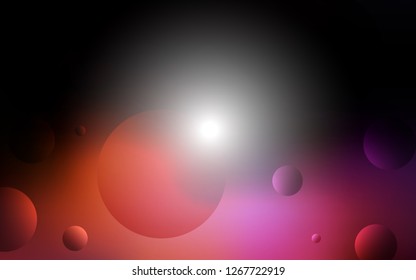 Dark Blue, Red vector backdrop with dots. Glitter abstract illustration with blurred drops of rain. Pattern can be used for futuristic ad, booklets.