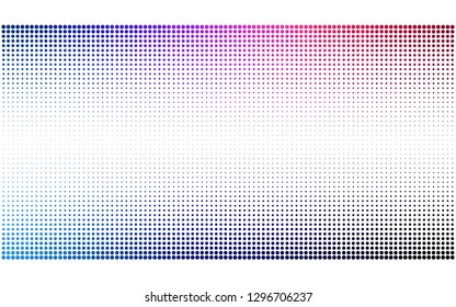 Dark Blue, Red vector  backdrop with dots. Glitter abstract illustration with blurred drops of rain. New template for your brand book.