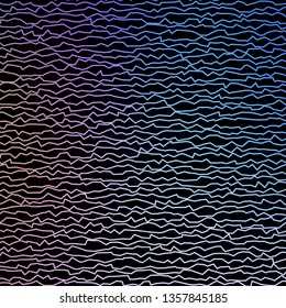 Dark Blue, Red vector backdrop with circular arc. Colorful illustration in abstract style with bent lines. Best design for your ad, poster, banner.