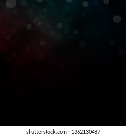 Dark Blue, Red vector backdrop with circles. Glitter abstract illustration with colorful drops. Pattern for wallpapers, curtains.