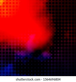Dark Blue, Red vector backdrop with circles. Abstract colorful disks on simple gradient background. Design for your commercials.