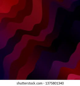 Dark Blue, Red vector backdrop with bent lines. Colorful illustration in circular style with lines. Design for your business promotion.