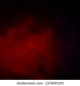 Dark Blue, Red vector backdrop with circles. Illustration with set of shining colorful abstract spheres. Design for posters, banners.