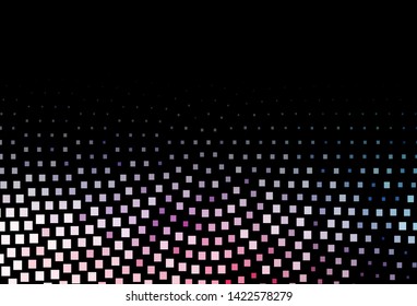 Dark Blue, Red vector backdrop with rectangles, squares. Illustration with set of colorful rectangles. Best design for your ad, poster, banner.