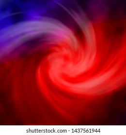 Dark Blue, Red vector backdrop with cumulus. Abstract illustration with colorful gradient clouds. Pattern for your booklets, leaflets.