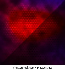 Dark Blue, Red vector backdrop with circles. Abstract decorative design in gradient style with bubbles. Design for your commercials.
