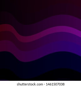 Dark Blue, Red vector backdrop with bent lines. Illustration in abstract style with gradient curved.  Template for your UI design.