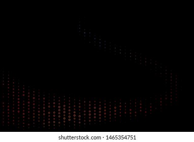 Dark Blue, Red vector backdrop with hexagons. Glitter abstract illustration in hexagonal style. Pattern can be used for landing pages.