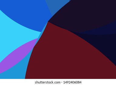 Dark Blue, Red vector backdrop with bent lines. A vague circumflex abstract illustration with gradient. The best blurred design for your business.