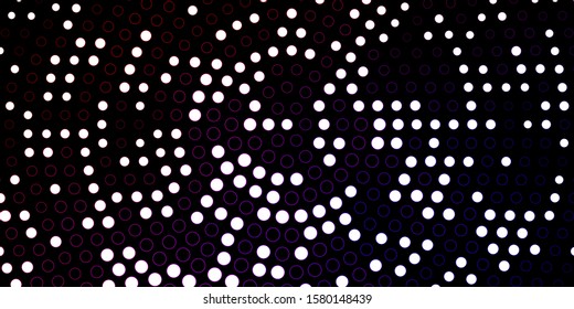 Dark Blue, Red vector backdrop with dots. Abstract illustration with colorful spots in nature style. Design for your commercials.