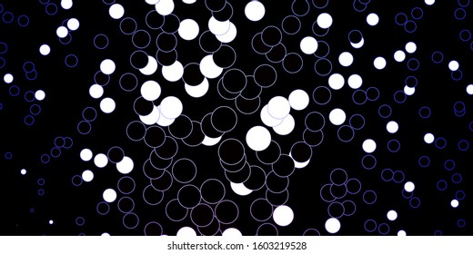 Dark Blue, Red vector backdrop with dots. Abstract illustration with colorful spots in nature style. New template for a brand book.