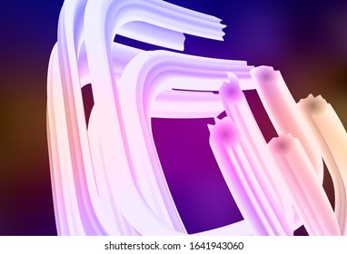 Dark Blue, Red vector backdrop with curved lines. Glitter abstract illustration with wry lines. A completely new template for your design.