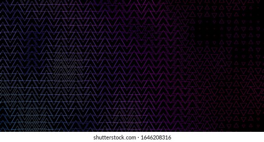 Dark Blue, Red vector backdrop with lines, triangles. Decorative design in abstract style with triangles. Design for your promotions.
