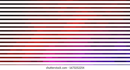 Dark Blue, Red vector backdrop with lines. Modern abstract illustration with colorful lines. Smart design for your promotions.