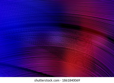 Dark Blue, Red vector backdrop with curved lines. Colorful abstract illustration with gradient lines. Background for cell phone screens.