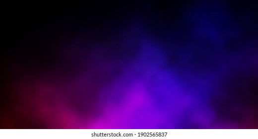 Dark Blue, Red vector backdrop with cumulus. Colorful illustration with abstract gradient clouds. Pattern for your booklets, leaflets.
