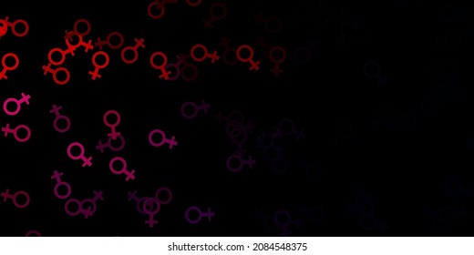 Dark Blue, Red vector backdrop with mystery symbols. Abstract illustration with gothic gradient shapes. Design for magic, spiritual events.