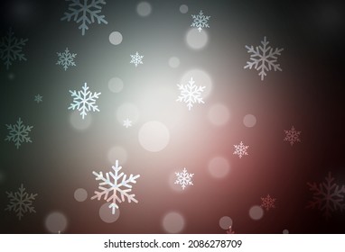 Dark Blue, Red vector backdrop in holiday style. A colorful design in Christmas style with gradient. Pattern for school, grammar websites.