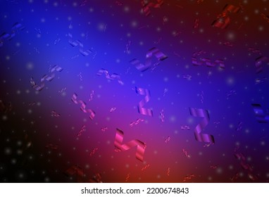 Dark Blue, Red vector backdrop in holiday style. Modern abstract Christmas mood shapes. Pattern for ads, poster, banner of books.
