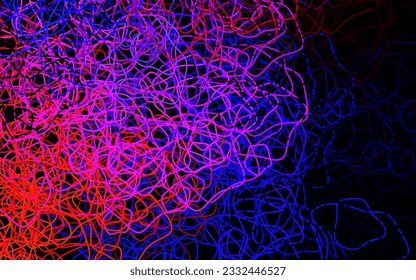 Azul oscuro, fondo vectorial rojo con formas memphis. Coloridas formas caóticas con gradiente de estilo moderno. Diseño moderno para su tarjeta de visita.