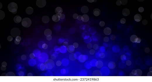 Dark Blue, Red vector backdrop with dots. Colorful illustration with gradient dots in nature style. Pattern for booklets, leaflets.