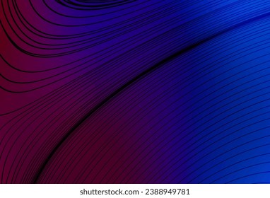 Dark Blue, Red vector backdrop with bent lines. A sample with colorful lines, shapes. Simple template for your design.