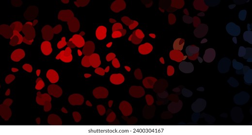Dark blue, red vector backdrop with chaotic shapes. Colorful illustration with simple gradient shapes. Elegant design for wallpaper set.