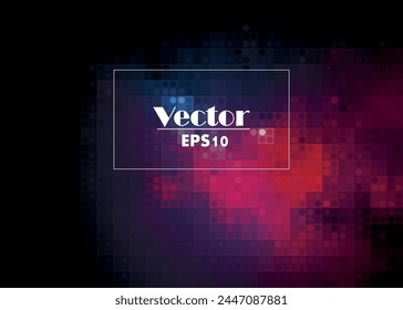 Dark blue, red vector backdrop in rectangular style. Smart design in an abstract style with a set of gradient rectangles. An easy addition to your ads.