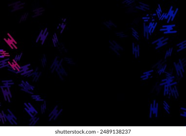 Dark Blue, Red vector backdrop with long lines. Glitter abstract illustration with colored sticks. Smart design for your business advert.