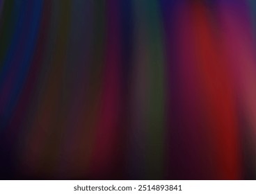 Azul oscuro, fondo de Vector rojo con líneas dobladas. Ilustración abstracta de brillo con líneas irregulares. Una nueva textura para su anuncio, folletos, folletos.