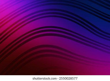 Dark Blue, Red vector backdrop with wry lines. Colorful illustration in abstract style with gradient. A sample for your ideas.