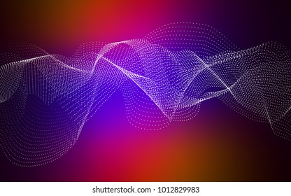 Dark Blue, Red vector background with dots. Abstract illustration with colored bubbles in nature style. New design for ad, poster, banner of your website.
