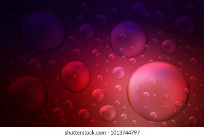 Dark Blue, Red vector background with dots. Illustration with set of shining colorful abstract circles. Completely new template for your brand book.