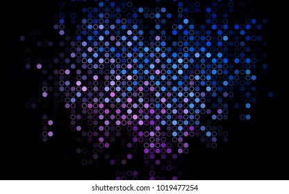 Dark Blue, Red vector  background with bubbles. Beautiful colored illustration with blurred circles in nature style. The pattern can be used for aqua ad, booklets.
