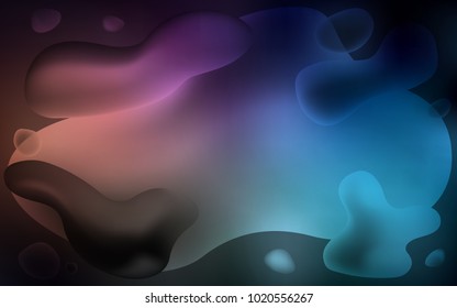 Dark Blue, Red vector background with bent ribbons. Colorful illustration in abstract memphis style with gradient. New composition for your brand book.