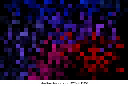 Dark Blue, Red vector background of rectangles and squares. Style quilt and blanket. Geometrical rectangular pattern. Repeating pattern with rectangle shapes.