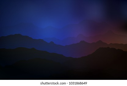 Dark Blue, Red vector background with abstract circles. Colorful abstract illustration with gradient lines. New composition for your brand book.