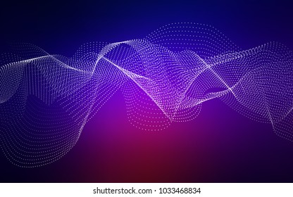 Dark Blue, Red vector background with dots. Blurred bubbles on abstract background with colorful gradient. New design for ad, poster, banner of your website.
